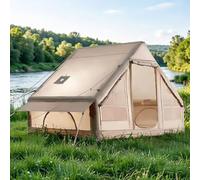 Tentes gonflables for 4 à 6 Personnes for Le Camping,Tente Gonflable avec Lucarne et auvent,Installation Rapide en 2 Minutes avec Pompe Manuelle,Tente Cabine for Camping Familial et randonnée