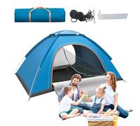Tentes Imperméables De Camping, Accessoire Camping Tente Instantanée Extérieur, Structure Imperméable Anti-UV Facile à Monter pour 2 Personnes avec Porte Moustiquaire Abri Solaire Plage