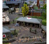 Tentes Infirmeries, camp Militaire - FALLER 144109 - HO 1/87