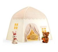 Tentes tipi d'intérieur pour Enfants, tentes de Jeu pour Enfants, tipi avec Drapeaux pour garçons et Filles Maison de Jeu Intérieure Auvent lit pour Salle de Jeux Cadeau Jouet, Princess Castle Tent