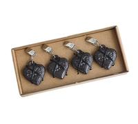 TentHome 4 Pièces Poids de Nappe Antique en Fonte Pince Maritime pour Nappe Table de Jardin (Cœur)