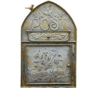 TentHome Boîte aux Lettres Murale en Fer Forgé avec Figure d'oiseau pour Maison de Campagne