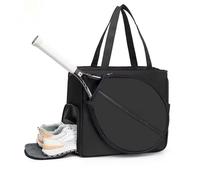 TentHome Sac de Padel et Tennis avec Compartiment à Chaussures Séparé pour Femme, Housse Raquette Tennis Imperméable, Sac Raquette Multifonctionnel pour Badminton, Pickleball et Ping Pong