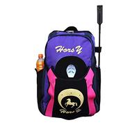 TentHome Sac d'équitation Sac à Chaussures Professionnel avec Compartiment à Casque Sac à Dos Parent Enfant pour Casque Bottes d'équitation (Voilet, pour Adolescent/Adulte)