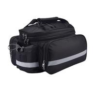 TentHome Sacoche VéLo Arriere 3 en 1 Porte Bagage Arriere 27L Sac à VéLo ImperméAble avec BandoulièRe Et Housse De Pluie pour VTT Outdoor Voyage Sport (Noir)