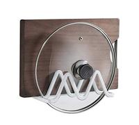 TentHome Support de Couvercle de Pot Mural Porte Couvercle de Casseroles Support Vertical d'ustensiles de Cuisine pour Couvercles de Casserole Planche à Découper (Blanc)