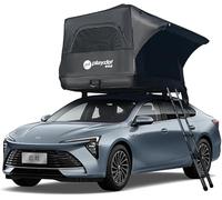 TentHome Tente de Toit pour Voiture 2-3 Personnes, Tente de Camping Gonflable, Imperméable, Anti-UV, Ultralight, Rapide, Portable, Noir