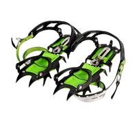 Tentock Crampons 24 mm Dents Courtes pour Glace Dure et Surfaces glacées Acier au manganèse traité antirouille système de Fixation TPU réglable adapté aux Chaussures de randonnée et d’Alpinisme