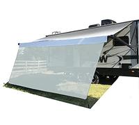 Tentproinc Pare-Soleil pour véhicule récréatif de 2,4 x 4 m en Maille Grise bloquant Les UV - Kit Complet de Garantie limitée de 3 Ans