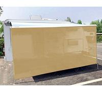 Tentproinc RV Awning Sun Shade Screen 7' X 15' 3'' (Fit for 16' Awning) Mesh Sunshade Blcok RV Awning Front Glare Motorhome Camping Trailer Awning Sunscreen Shadescreen - 3 Year Warranty (Beige)