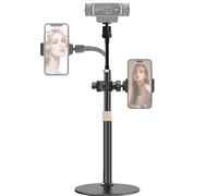 Tentucro Support de webcam 2 en 1 pour téléphone - Flexible en direct - Pour téléphone portable, webcam Logitech C922 C930e C920S C920 C615, etc. (filetage 1/4")
