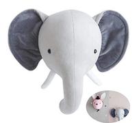 Tenture murale animale à la main, décoration murale tête d'animal, chambre d'enfant murale Art mural chambre d'enfant pour garçons, filles, chambre d'enfants