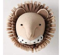 Tenture murale animale, décoration murale tête d'animal 3D en feutre de laine, décoration de chambre d'enfant Art mural chambre d'enfant pour garçons, filles, chambre d'enfants