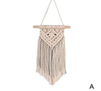 Tenture Murale Bohème Tissée À La Main, Décoration Murale Suspendue En Corde De Coton Style Nordique