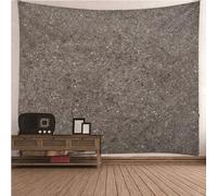 Tenture Murale Chambre Adulte, Modèle de Mur de Pierre Tapisserie Tenture Murale Décoration pour Chambre Salon, Gris foncé, 150 x 130 cm