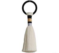 Tenture murale de style nordique avec pompons, tissée à la main pour décoration de salon et de chambre à coucher en utilisant des matériaux en mélange de fibre de polyester et de coton (A)