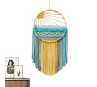 Tenture Murale en Macramé, Décoration Murale Tissée à La Main, Attrape-Rêves, Tenture Murale en Macramé Motif Coucher de Soleil, pour Bureau, Chambre à Coucher, Appartement, Salon, Chambre d'Enfant