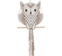 Tenture Murale En Macramé Hibou Tissé À La Main, Attrape-rêves, Corde En Coton Tissée, Décoration Murale En Macramé Bohème For Salon, Chambre À Coucher, Appartement, Dortoir, Maison ( Size : 30*80cm )