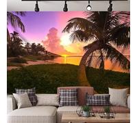 Tenture Murale Violet Orange Vert Decoration Murale Polyester Tissu Tapisserie Lavable Tapisserie Murales pour Maison Salon Chambre Dortoir Décoration Tenture 150x130 cm
