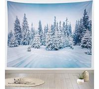 Tenture Pin D'Hiver Flocon De Neige Neige Brille Rétro Pays Des Merveilles D'Hiver Noël Aesthetic Tapisserie Murale Décor À La Maison Pour Fête Le Salon L