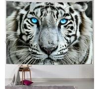 Tenture Tigre Blanc Déco Dortoir Tapisserie Artistiques Pour Maison Chambre L