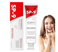 Tenturier des probiotiques Brightpaste 120g Élimination des odeurs et extraits de dentifrice plus nettoyants de la bouche est très confiant matin pour un sourire pour la matinée et l'heure de sommeil