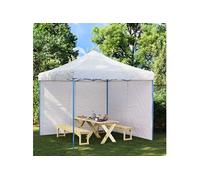 Tentwanden 2 st met ritssluiting PE wit 45114