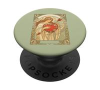Tenu en dévotion Vintage Art Nouveau Romance PopSockets PopGrip Adhésif
