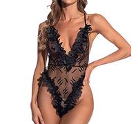 Tenu SexyLingerie pour Femme - Costume Plaid Dentelle Rouge Roleplay Elegant et Glamour sans Saisons Pièce Unique pour Moments Intimes et Expériences Sensuelles