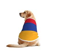 Tenue à manches pour chien avec motif drapeau de l'Arménie - Lavable en machine - Pour chiens de taille moyenne et grande