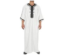 Tenue Africaine Homme Jelaba Caftan Été Musulman Dubai Peignoir Saoudien Arabe Priere Islamique Kurta Mariage Robe Musulmane À Manches Longues Djellaba Qamis Jalabiya Soiree