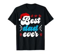 Tenue Amusante Nikolaus Christmas süß Santa Best Dad Ever T-Shirt