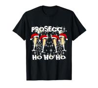 Tenue Amusante Nikolaus Christmas Ugly Santa Prosecco Ho Ho T-Shirt