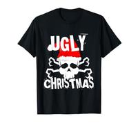 Tenue Amusante Nikolaus Christmas Ugly Santa Totenkopf Gegen T-Shirt