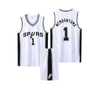 Tenue Basket Enfant Adulte, Maillot Basket Homme 2 Pièces Ensemble Basket Enfant, Maillot Sans Manches + Pantalon Court Enfants/Adulte,Pop Basket Maillots Basketball Jersey et Short