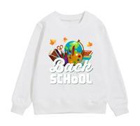 Tenue Basket Enfant,Sweat-Shirt à Manches Longues pour Filles, Saison de rentrée Scolaire, Hiver, Chaud, Confortable, Haut à la Mode, Style décontracté Costume Cheerleader Fille (White, 8-10 Years)