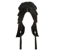 Tenue chinoise pour femmes perruque traditionnelle tressée noire longue Hanfus perruque synthétique asiatique Costume de Cosplay chinois pour filles et femmes