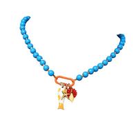 Tenue Collier de perles Bijoux à breloques d ' aspect acrylique inspiré de la plage, accent court pour un usage quotidien Collier côtier Bijoux inspirés de la plage Chaîne de clavicule Pièce de charme