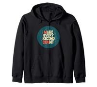 Tenue cool avec cette déclaration « Make Every Second Count » Sweat à Capuche