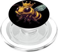 Tenue d'abeille couronnée cool pour les amateurs de bourdons et de guêpes PopSockets PopGrip pour MagSafe