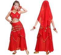 Tenue Danse Scène Extérieur Fille Élastique Confortable Toutes Saisons Lavable Main Machine Performance Spectacle Vêtements 2 16 Ans Deux Pièces(Red, Over 16 Years Old)