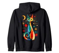 Tenue d'art céleste rétro colorée Moderne du Milieu du siècle Sweat à Capuche