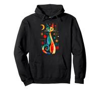 Tenue d'art céleste rétro colorée Moderne du Milieu du siècle Sweat à Capuche