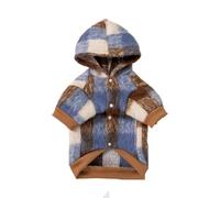 Tenue d'automne/Hiver for Animaux de Compagnie à Deux Pattes, avec Boutons for Un enfilage et Un Retrait faciles(Blue,XL)