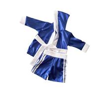 Tenue de boxe pour nourrisson en polyester doux pour la peau avec boutons-pression sécurisés pour 100 jours - Tenue photo pour fêtes - Tissu facile à porter - Costume de photographie de nouveau-né
