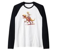 Tenue de cavalier squelette cool avec dinosaure pour garçons et filles Manche Raglan