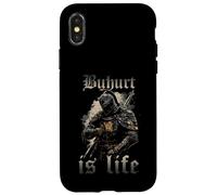 Tenue de Chevalier Passe-Temps de Buhurt Guerrier du Tournoi Coque pour iPhone X/XS