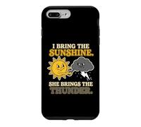 Tenue de Couple I Bring The Sunshine She Brings The Thunder Coque pour iPhone 7 Plus/8 Plus