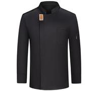 Tenue de Cuisine Homme - Unisexe Professionnel Veste de Cuisinier Blouse de Chef Manches Longues/à Manches Courtes Travail avec Poche Stretch Vêtement Chemise Hôtel Barmen