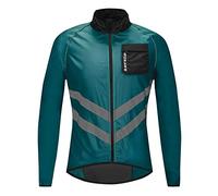 Tenue de cyclisme pour homme - Veste coupe-vent - Bleu marine - Taille XXL